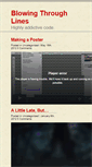 Mobile Screenshot of blowingthroughlines.com